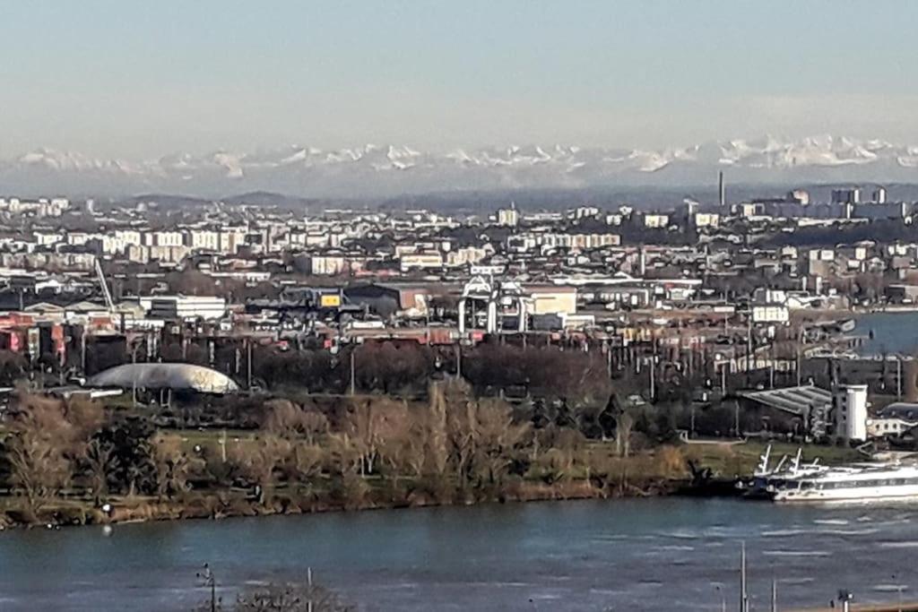 Appartamento T4/5 Avec Vue Sur Les Alpes A 5 Minutes De Lyon La Mulatiere Esterno foto